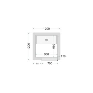 TEFCOLD Cold Room 120x120x220 Cold Room Panels