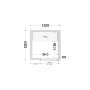 TEFCOLD Cold Room 120x120x220 Cold Room Panels