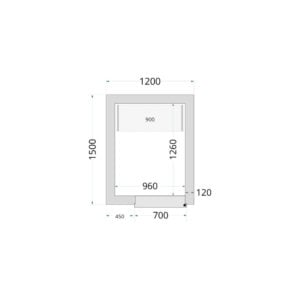 TEFCOLD Cold Room 120x150x220 Cold Room Panels