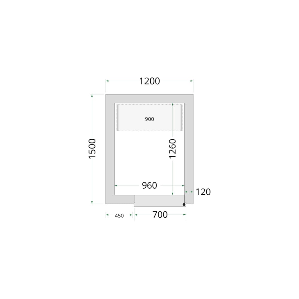 TEFCOLD Cold Room 120x150x220 Cold Room Panels