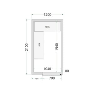 TEFCOLD Cold Room 120x210x220 Cold Room Panels