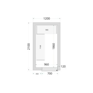 TEFCOLD Cold Room 120x210x220 Cold Room Panels