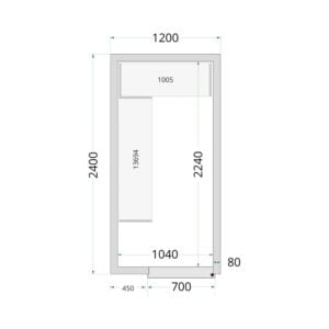TEFCOLD Cold Room 120x240x220 Cold Room Panels