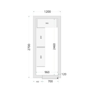 TEFCOLD Cold Room 120x270x220 Cold Room Panels