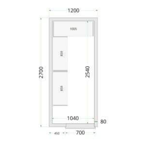 TEFCOLD Cold Room 120x270x220 Cold Room Panels