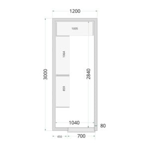 TEFCOLD Cold Room 120x300x220 Cold Room Panels