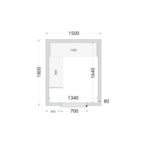 TEFCOLD Cold Room 150x180x220 Cold Room Panels