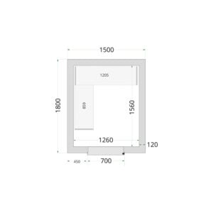 TEFCOLD Cold Room 150x180x220 Cold Room Panels