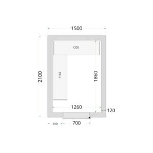 TEFCOLD Cold Room 150x210x220 Cold Room Panels