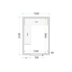 TEFCOLD Cold Room 150x210x220 Cold Room Panels