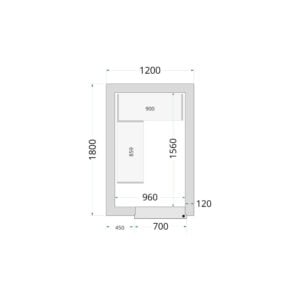 TEFCOLD Cold Room 150x240x220 Cold Room Panels