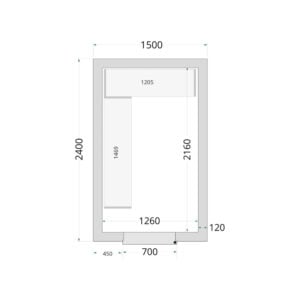 TEFCOLD Cold Room 150x240x220 Cold Room Panels