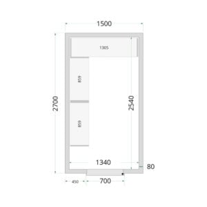 TEFCOLD Cold Room 150x270x220 Cold Room Panels