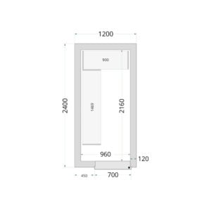 TEFCOLD Cold Room 150x300x220 Cold Room Panels