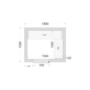 TEFCOLD Cold Room 180x150x220 Cold Room Panels