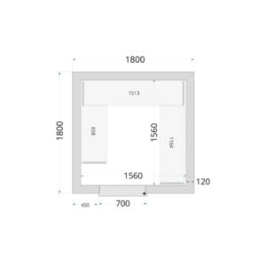 TEFCOLD Cold Room 180x180x220 Cold Room Panels