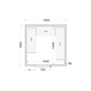 TEFCOLD Cold Room 180x180x220 Cold Room Panels