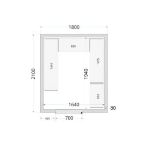 TEFCOLD Cold Room 180x210x220 Cold Room Panels