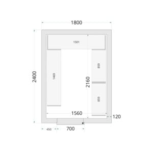 TEFCOLD Cold Room 180x240x220 Cold Room Panels