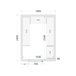 TEFCOLD Cold Room 180x240x220 Cold Room Panels