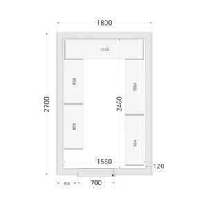 TEFCOLD Cold Room 180x270x220 Cold Room Panels