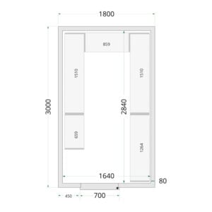 TEFCOLD Cold Room 180x300x220 Cold Room Panels
