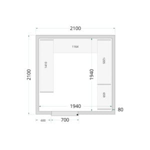 TEFCOLD Cold Room 210x210x220 Cold Room Panels