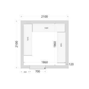 TEFCOLD Cold Room 210x210x220 Cold Room Panels