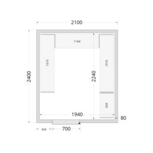 TEFCOLD Cold Room 210x240x220 Cold Room Panels