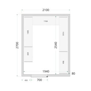 TEFCOLD Cold Room 210x270x220 Cold Room Panels