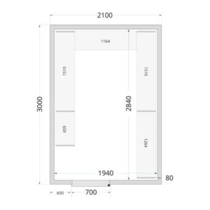TEFCOLD Cold Room 210x300x220 Cold Room Panels