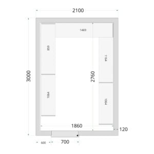 TEFCOLD Cold Room 210x300x220 Cold Room Panels