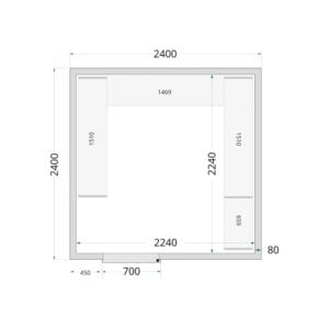 TEFCOLD Cold Room 240x240x220 Cold Room Panels