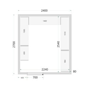 TEFCOLD Cold Room 240x270x220 Cold Room Panels