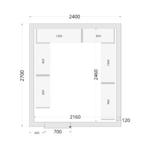 TEFCOLD Cold Room 240x270x220 Cold Room Panels