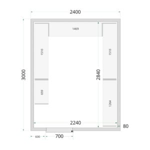 TEFCOLD Cold Room 240x300x220 Cold Room Panels