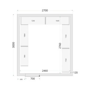 TEFCOLD Cold Room 270x300x220 Cold Room Panels