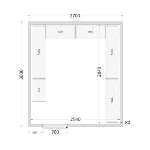 TEFCOLD Cold Room 270x300x220 Cold Room Panels