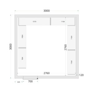 TEFCOLD Cold Room 300x300x220 Cold Room Panels