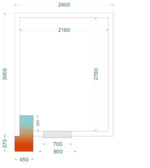 TEFCOLD CRNF2430 Freezer Room
