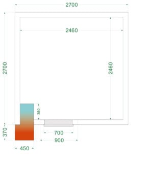 TEFCOLD CRNF2727 Freezer Room