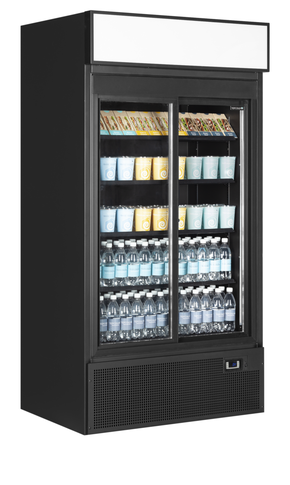 TEFCOLD FSC1000S BLACK Glass Door Merchandiser - Image 2