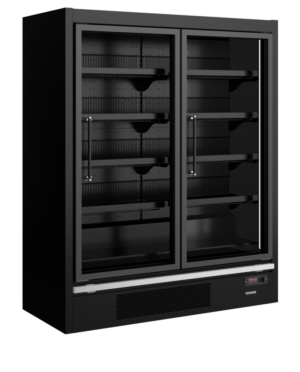 TEFCOLD Galaxy+ GPF2D Black Glass Door Freezer