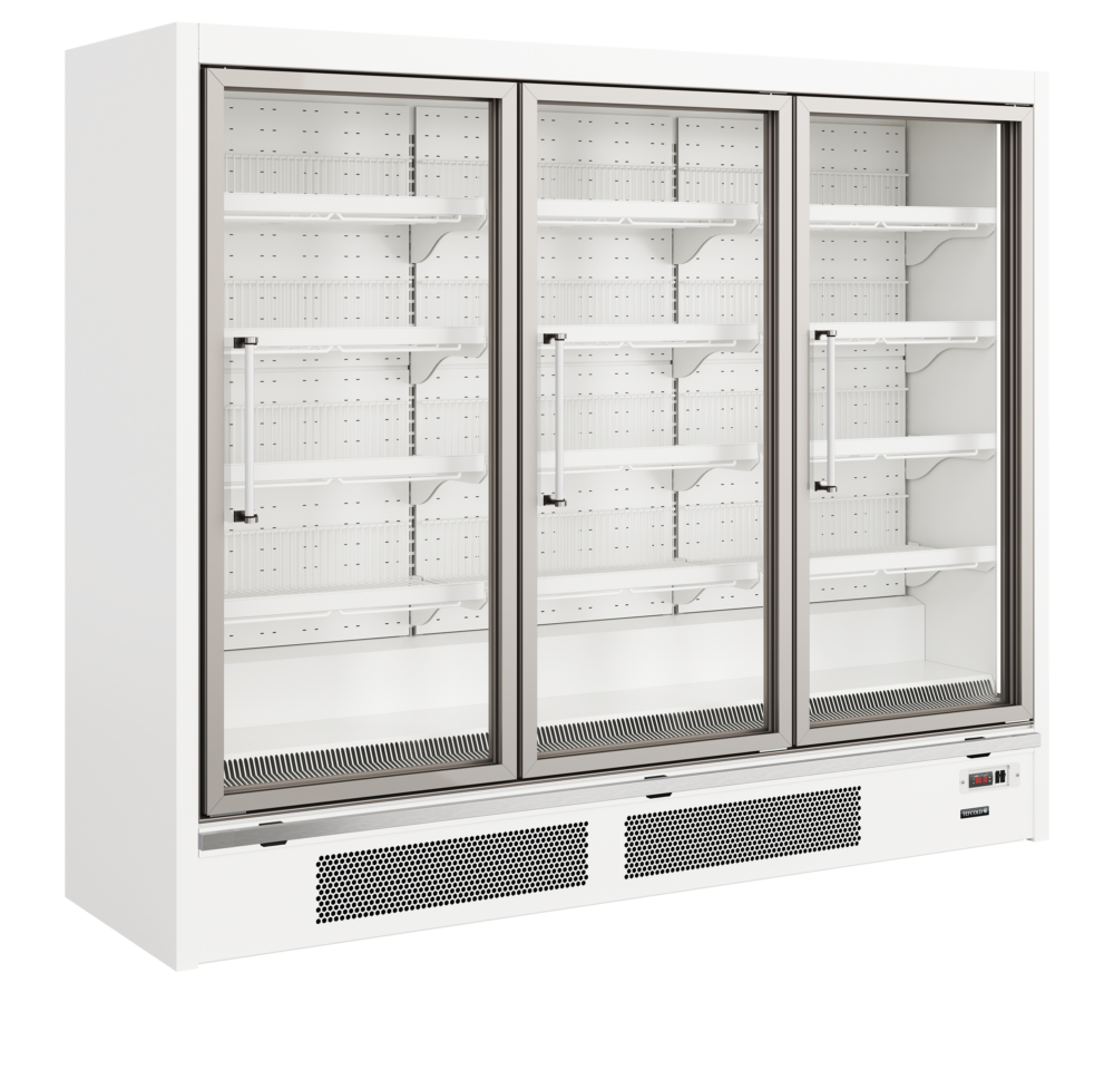 TEFCOLD Galaxy+ GPF3D White Glass Door Freezer