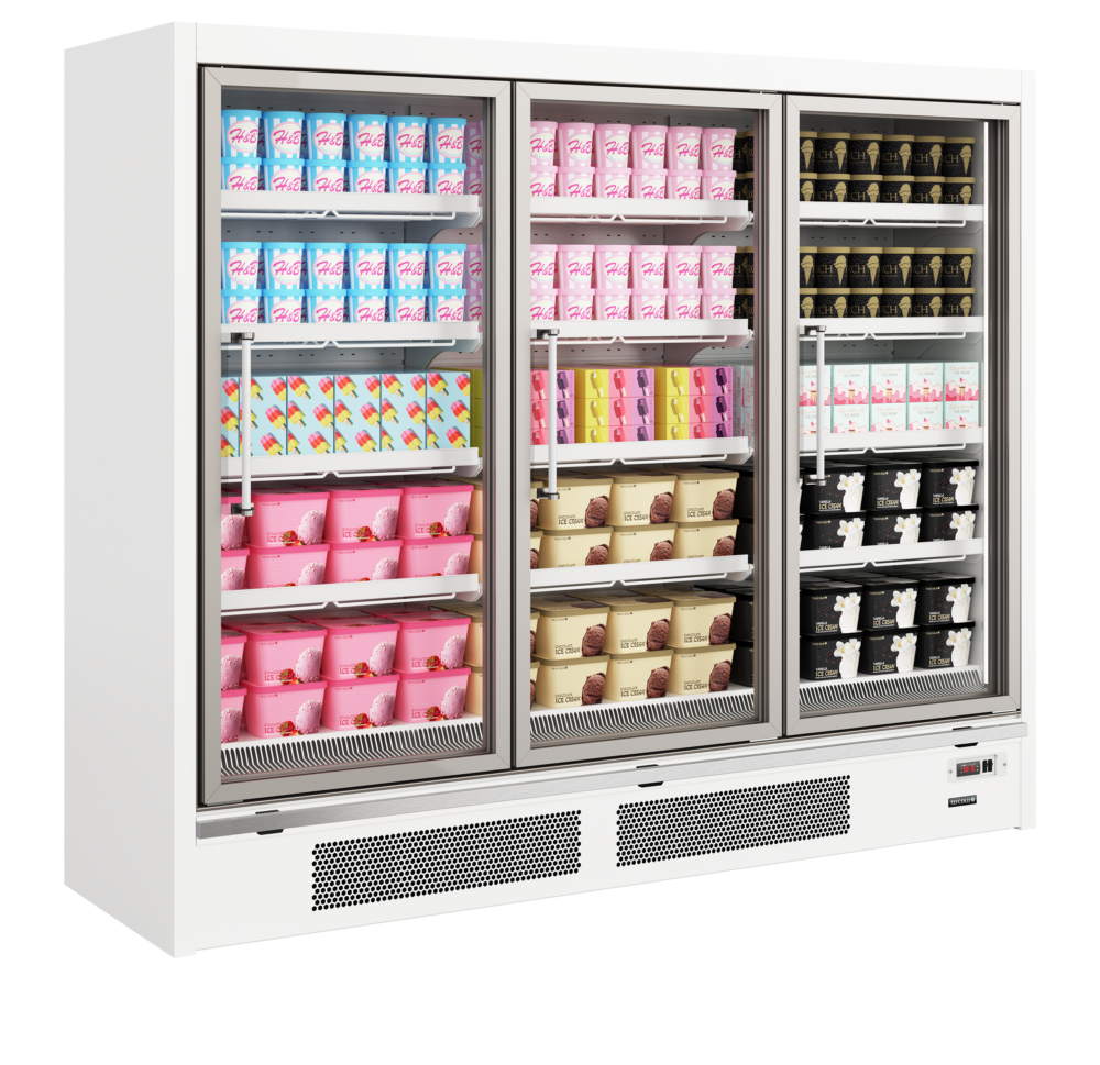 TEFCOLD Galaxy+ GPF3D White Glass Door Freezer - Image 2