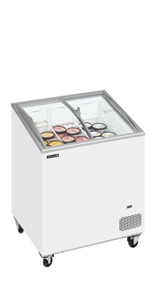 TEFCOLD IC201SCEB Sliding Curved Glass Lid Chest Freezer - Image 2