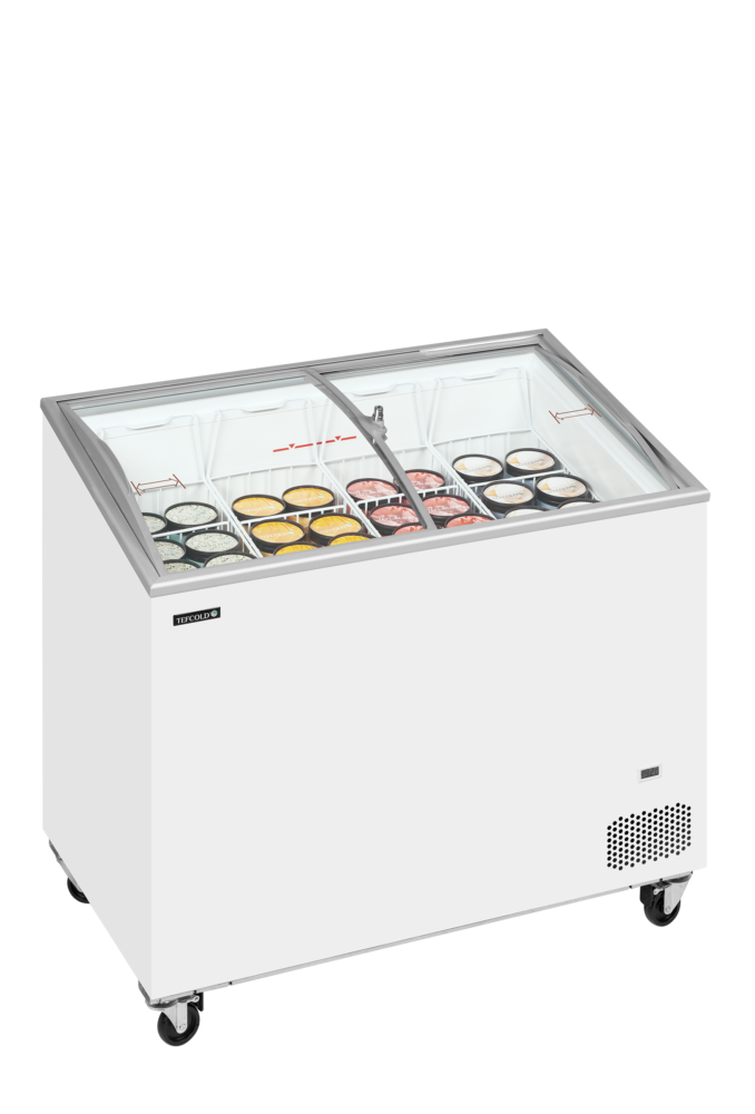 TEFCOLD IC301SCEB Sliding Curved Glass Lid Chest Freezer - Image 2
