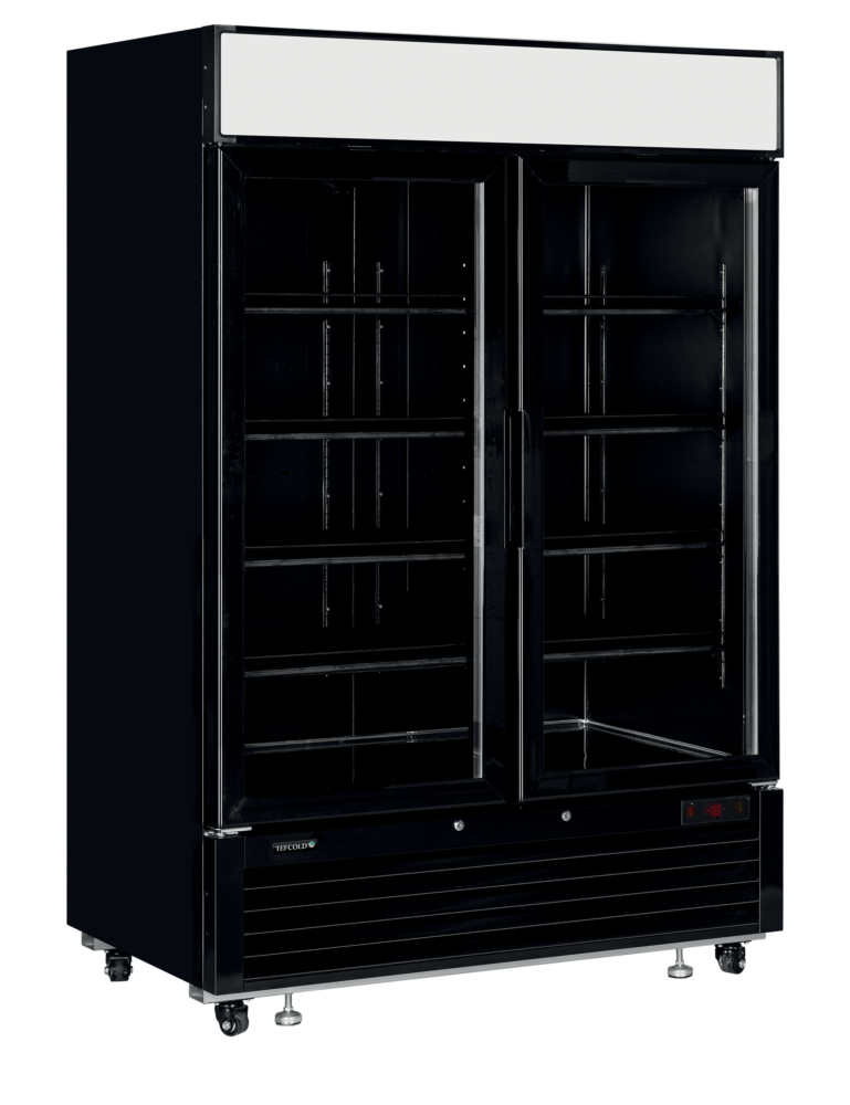 TEFCOLD LGF5000 BLACK Glass Door Display Freezer