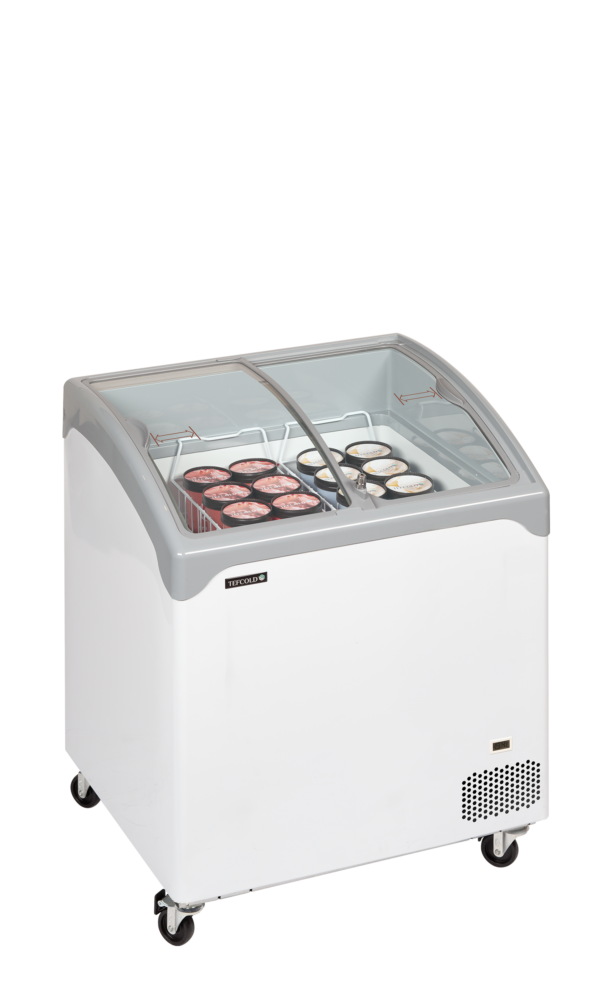 TEFCOLD NIC201SCEB Sliding Curved Glass Lid Chest Freezer - Image 2