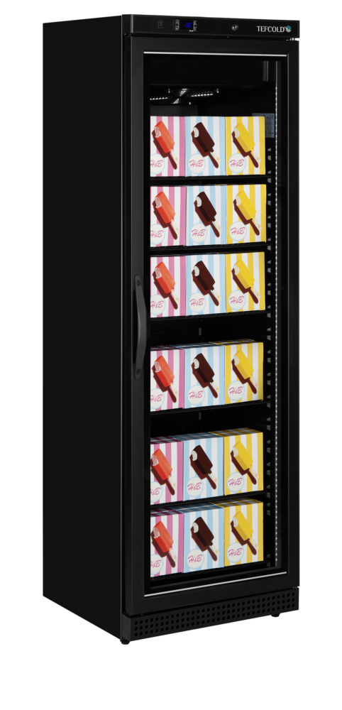 TEFCOLD UF400VGB Glass Door Display Freezer